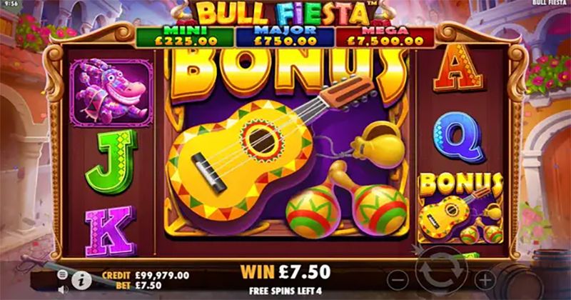 รีวิวเกมสล็อต-"Bull Fiesta slot game review"