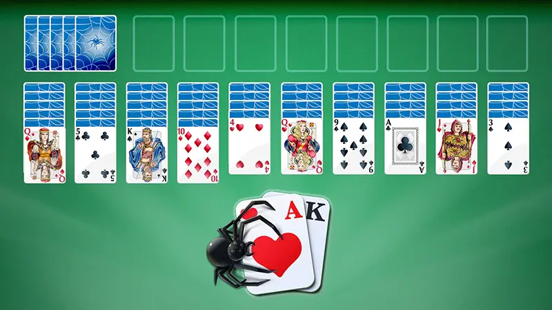 เกมไพ่แมงมุมเต็มจอ-''Spider card game full screen''