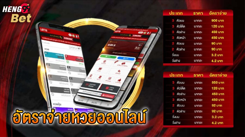 รูปภาพอัตราจ่ายหวยออนไลน์ของ heng99